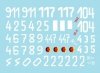 Star Decals 35-C1342 DDR - NVA 1. Numbers & insignia of the East German Nationale Volksarmee 1/35